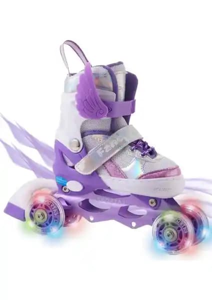 Sportaj Melek Kanatlı Işıklı Çocuk Pateni: Güvenli ve Eğlenceli Kayma Deneyimi