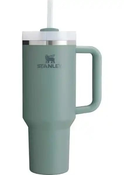 Stanley Quencher Pipetli Termos 1,18 L Yeşil - Dayanıklı ve Yalıtımlı Su Termosu