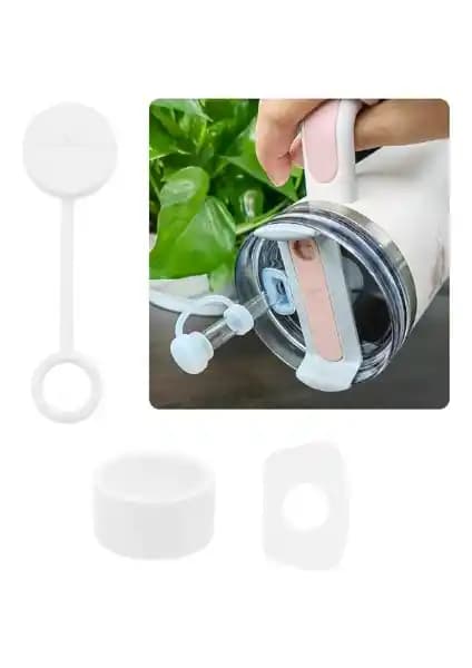 Stanley Quencher uyumlu 3’lü silikon seti dayanıklı ve pratik kullanım özellikleriyle öne çıkar