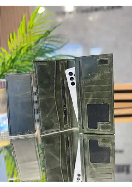 Tios Deri Deri Cüzdan Telefon Bölmeli: Şık ve Dayanıklı Günlük Kullanım İçin Ideal