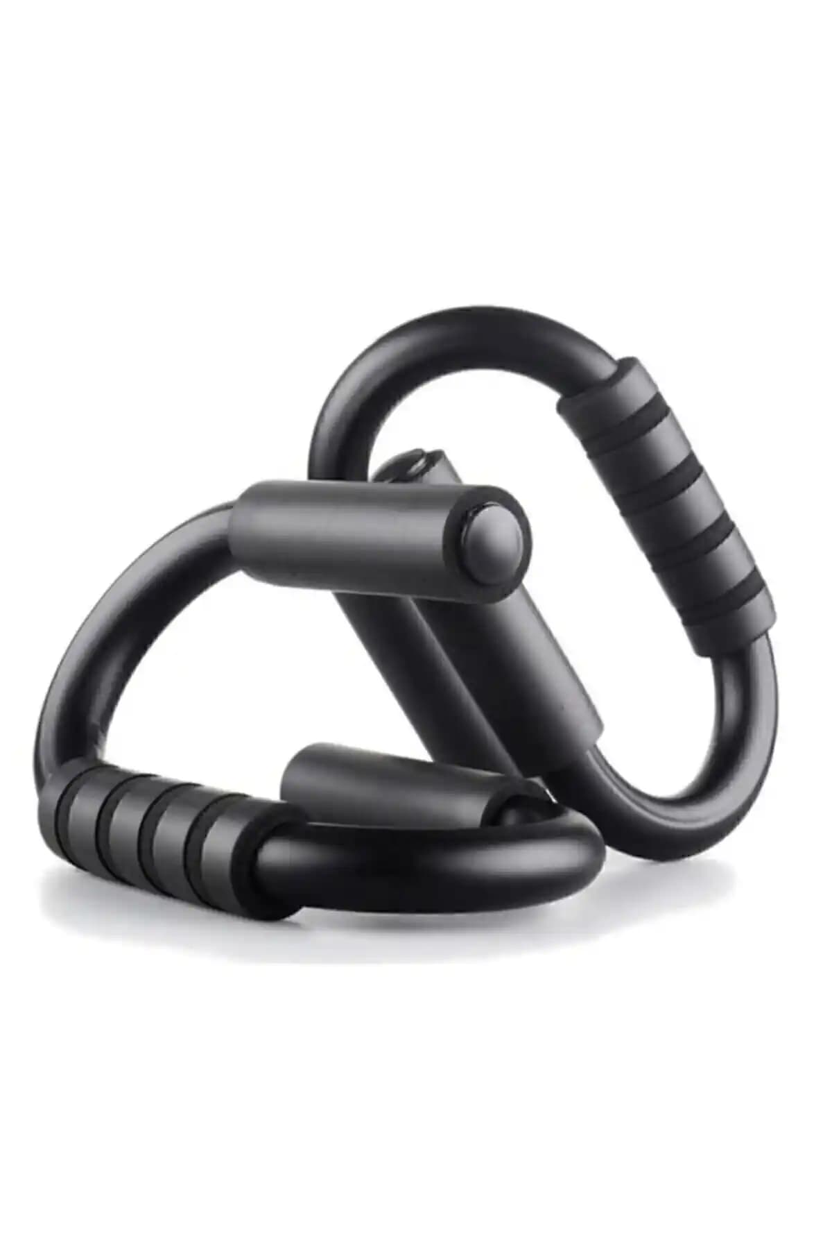 Genel Markalar Siyah Push Up Stands ile Güçlü Üst Vücut Egzersizleri Yapın