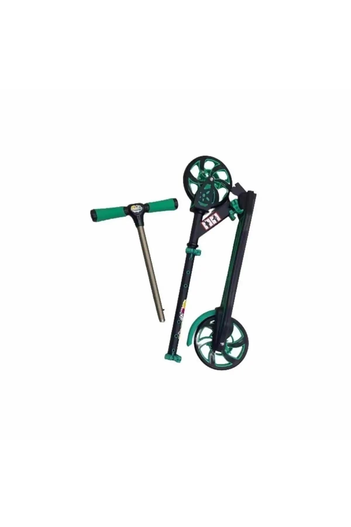 Genel Markalar Yeşil Renkli Scooter Çocuk ve Yetişkinler İçin Güvenli ve Taşınabilir Model