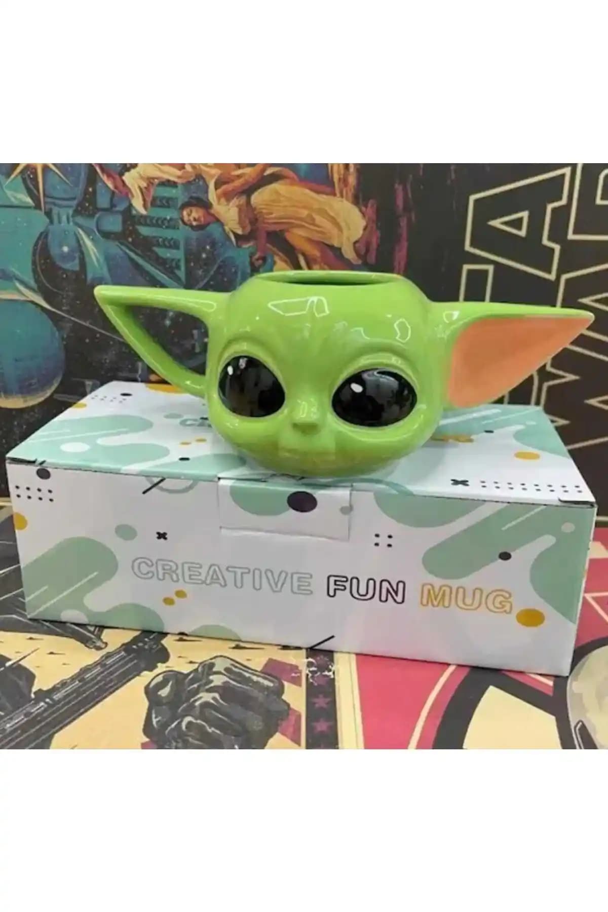 GiralStore Baby Yoda 3D Kupa Mug: Dayanıklı Seramik Tasarım ve Detaylı Baskı