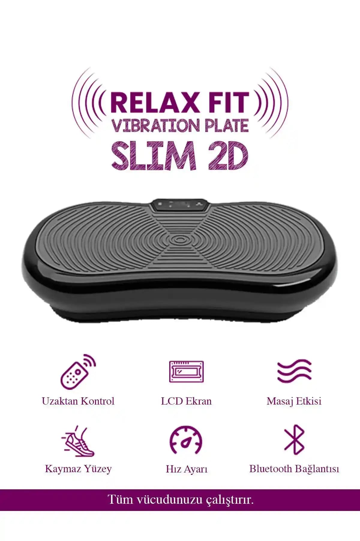Relax Fit Slim 2D: Evde Kullanım İçin Titreşimli Egzersiz ve Kas Güçlendirme Cihazı
