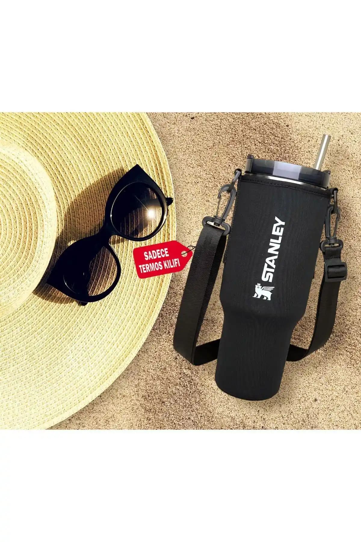 Stanley Neopren Termos Kılıfı 1,18 Lt Şık ve Dayanıklı, Pipetli Kulplu Koruyucu