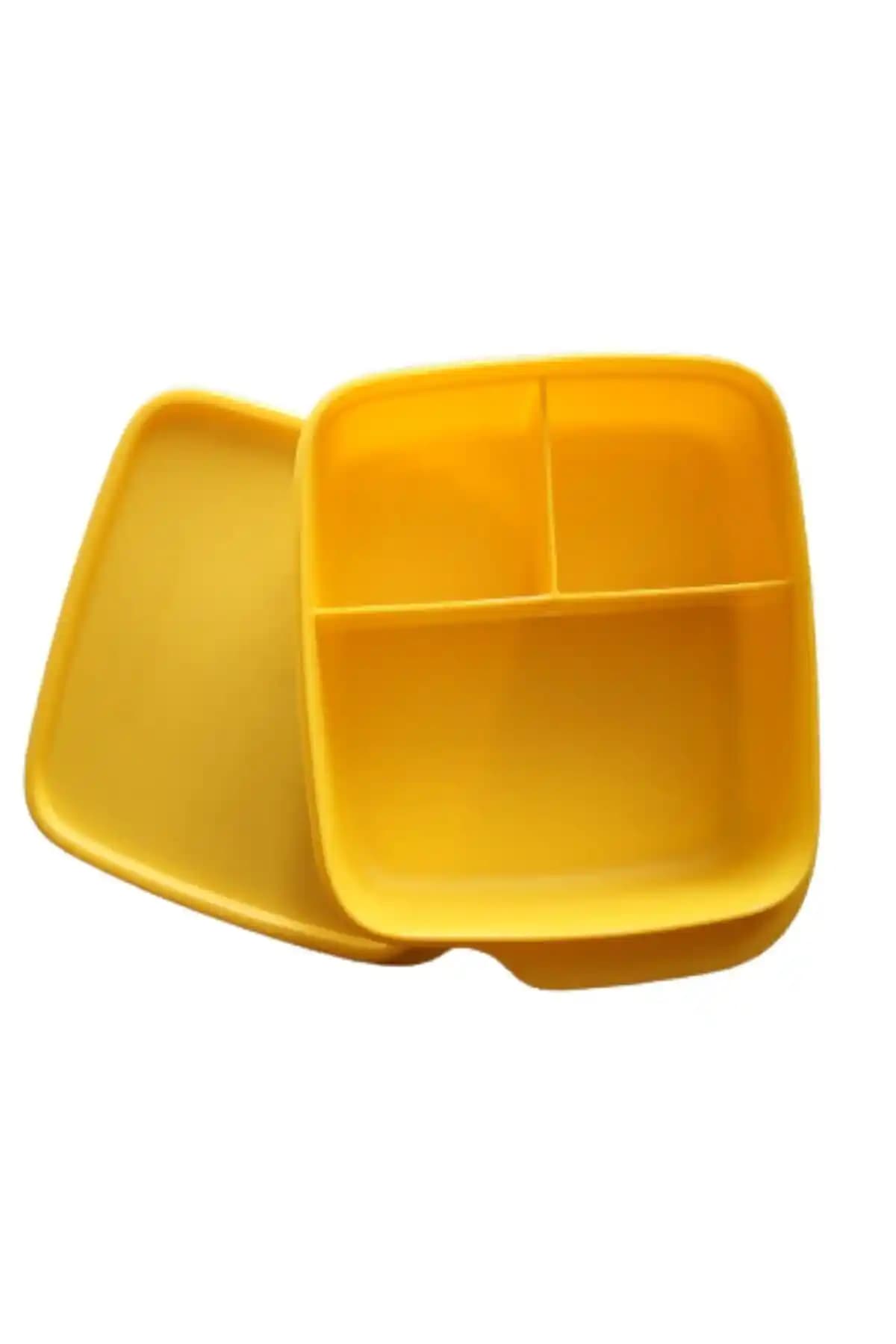 Tupperware Sarı Bölmeli Beslenme Kutusu 550 Ml Sağlam ve Kullanışlı Tasarım