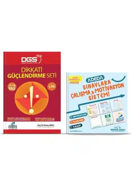 Dikkati Güçlendirme Seti 15-18 Yaş Gençler İçin Odak ve Motivasyon Artırıcı Eğitim Kitabı