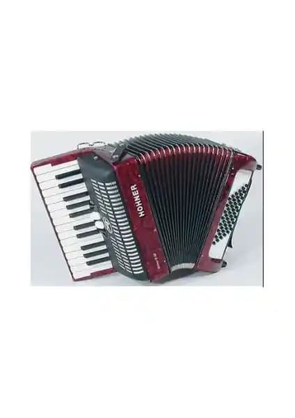 Hohner Bravo II 48 Akordeon Kırmızı: Profesyonel ve Portatif Müzik Enstrümanı