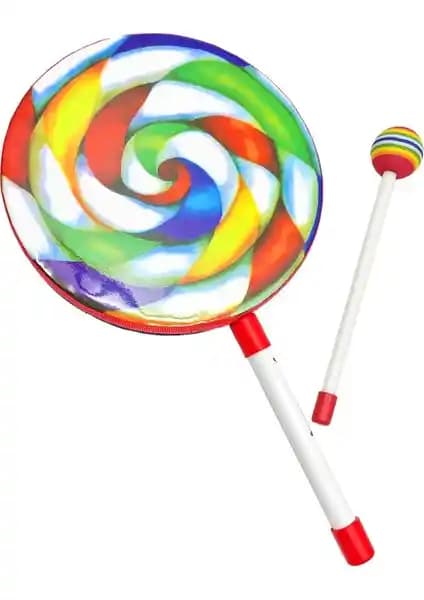 Jwin JLD-2002 Lolipop El Davulu Orff Çocuklar İçin Ritim ve Müzik Eğitimi Enstrümanı