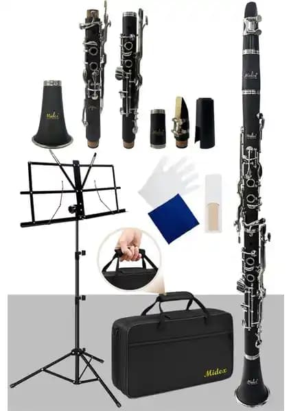 Midex BNS-4000 Sol Klarnet: Profesyonel Müzik Performansı İçin Yüksek Kaliteli Enstrüman