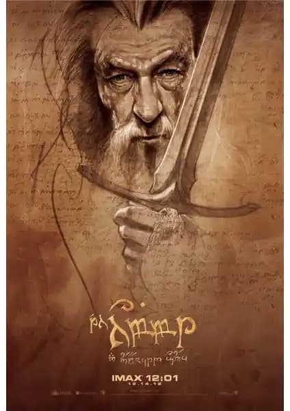 The Hobbit Beklenmedik Yolculuk Poster 70x100 cm Ultra HD canlı renklerle duvar dekorasyonu