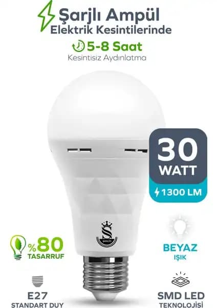 Cata CT-4229 ve ŞANLED 30W Şarjlı LED Ampuller Karşılaştırması 2