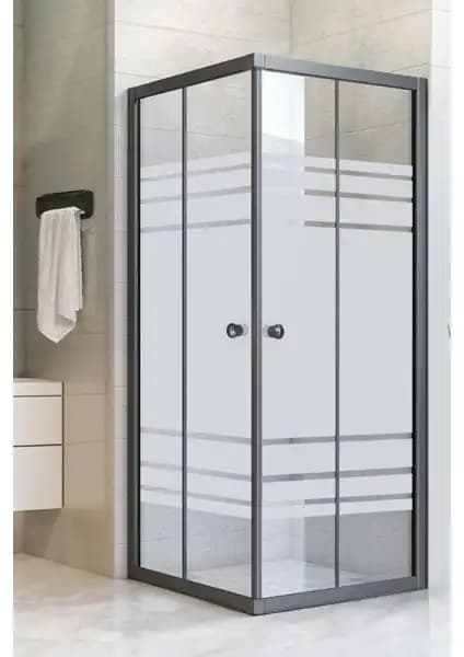 Durul Kare Siyah Desenli ve Profil 5mm Duşakabinleri Karşılaştırması 1