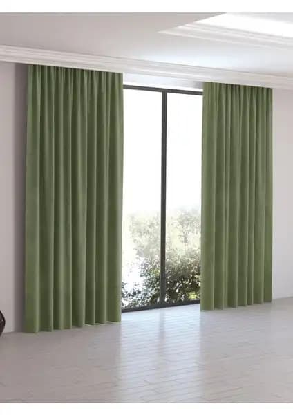 Perle Home Daily Series Ada Çayı Rengi ve Zeytin Yaprağı Ada Fon Perdeleri Karşılaştırması 2