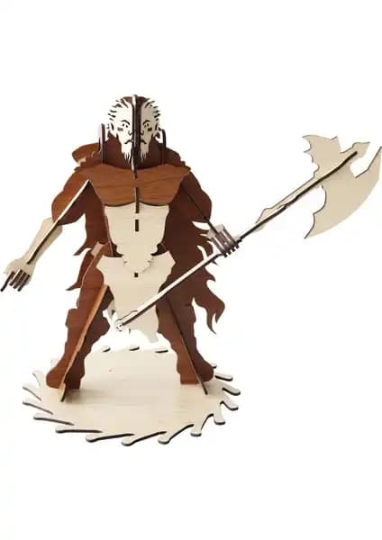 3D Ahşap Evil Orc Maketi: Eğlenceli ve Eğitici Tasarım ve Yüksek Kalite Malzeme