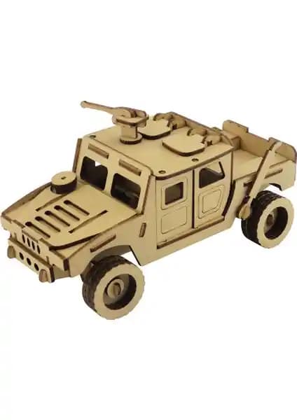 3D Ahşap Jeep Maketi: Eğitici ve Dekoratif Hobi Seti Yetişkinler ve Çocuklar İçin