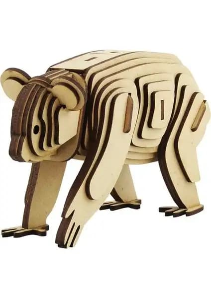 3D Ahşap Koala Maketi: Eğitici ve Yaratıcı Bir Hobi için Yüksek Kaliteli Set