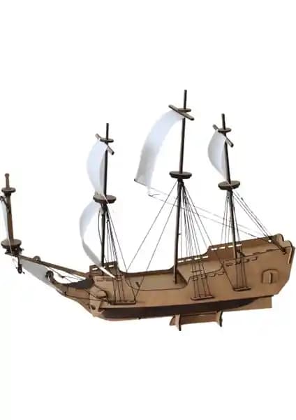 3D Ahşap Korsan Gemisi Puzzle: Eğitici ve Yaratıcı Bir Deneyim