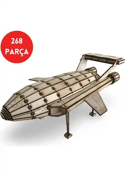 Algwood Tb2 Uzay Taşıma Aracı Ahşap Maketi Detaylı ve Öğretici Tasarımıyla İlgi Çekici