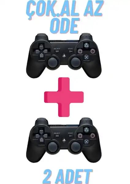 ATAsoft Çift PS3 Uyumlu Kablosuz Oyun Kontrolcüsü Yüksek Performans ve Kullanıcı Dostu Tasarım