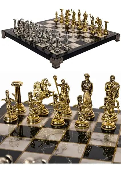 Cooper Chess Metal Satranç Takımı: Estetik ve Dayanıklı Strateji Oyunu ve Dekorasyon Parçası