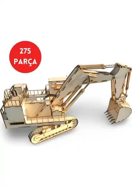 Devasa Hitachi EX2500 Ahşap Ekskavatör Maketi 275 Parça Modeli ile İnşaat Heyecanını Evinize Taşıyın