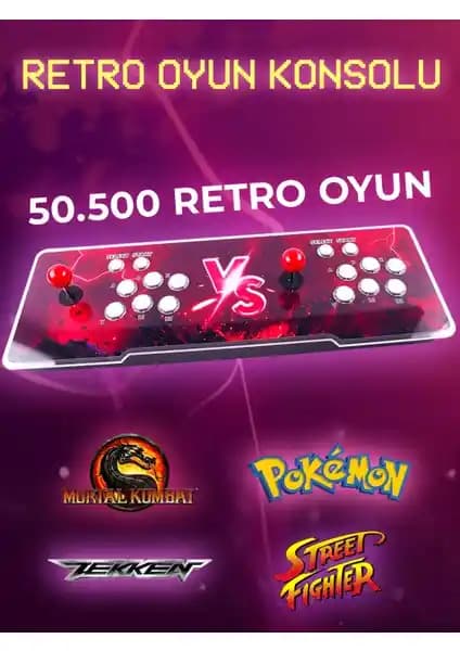 HABL 2025 Retro Arcade Oyun Konsolu: Geniş Oyun Seçenekleri ve Modern Teknoloji ile Retro Deneyim