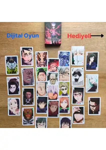 Jujutsu Kaisen Temalı Anime Kart Destesi: Dayanıklı ve Koleksiyonluk Özel Tasarım