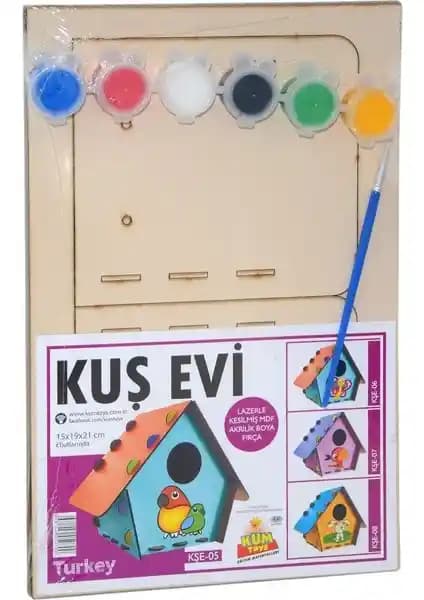 Melfxxl 5070 Kumtoys Kuş Evi Seti Çocuklar İçin Eğitici ve Yaratıcı Aktivite