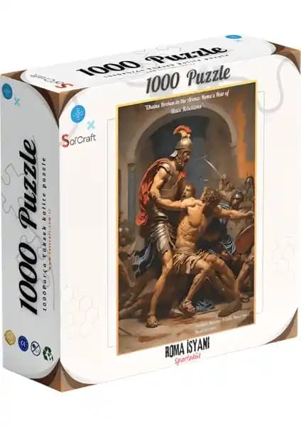Roma İsyanı Temalı 1000 Parça Puzzle Sanat ve Zekanın Buluşması