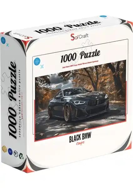 Soi Craft 1000 Parça Puzzle Black BMW Detaylı Sanat ve Zihin Uyumunu Artıran Aktivite