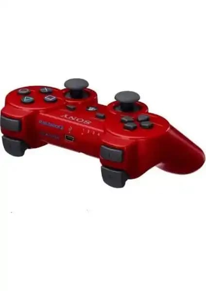 Sony PS3 Joystick Kırmızı Renk ve Şarj Kablosu ile Uyumlu Oyun Kontrolcüleri