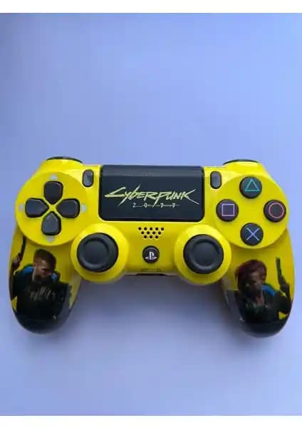 Sony Yeni Nesil PS4 DualShock 4 V2 Oyun Kumandası Cyberpunk 2077 İçin Gelişmiş Özelliklerle