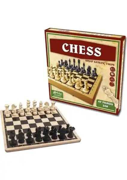 Star Chess Ahşap Satranç Takımı: Estetik ve Dayanıklı Strateji Oyunu Seti
