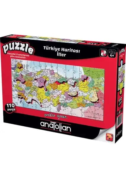 Türkiye Haritasını Öğrenmeye Yönelik 110 Parçalık Anatolian Eğitici Puzzle Ürünü Tanıtımı