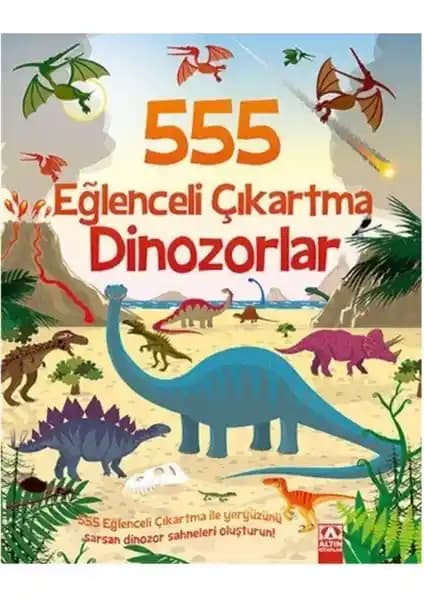 0-2 Yaş Çocuklar İçin Eğitici Dinozorlar Serisi Çıkartma ve Öğrenme Kitabı