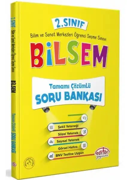 2. Sınıf BİLSEM Tamamı Çözümlü Soru Bankası - Eğitimde Güvenilir Kaynak