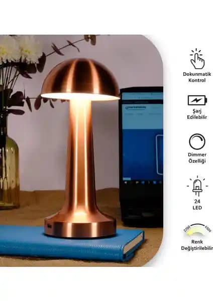 Ack Şarjlı Dokunmatik LED Masa Lambası ve Neo Vista Mantar Model Retro Masa Lambası Karşılaştırması
