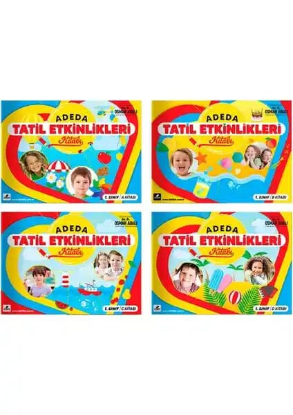 Adeda Yayıncılık 1. Sınıf Tatil Etkinlikleri Kitabı Çocuklar İçin Eğlenceli ve Eğitici Kaynak