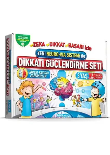 Adeda Yayıncılık Dikkati Güçlendirme Seti: Çocukların Zihinsel ve Dikkat Gelişimini Destekleyen Eğitim Kaynağı