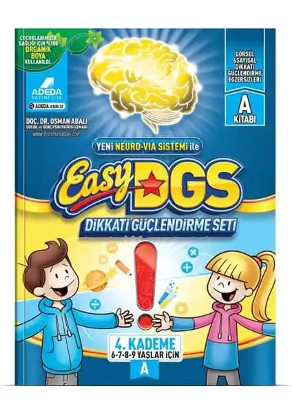 Adeda Yayıncılık Easy Dikkati Güçlendirme Seti 6-9 Yaş Çocuklar İçin Eğitim Kaynağı