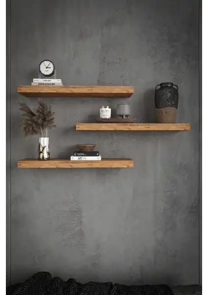 Akt Home 3'lü Duvar Rafı ve Asra Trend Doğal Modern Organizer Karşılaştırması 1