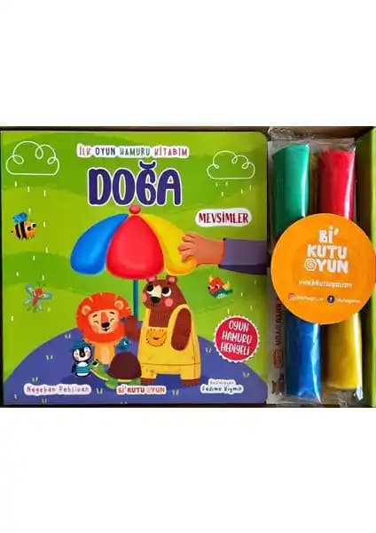 Bi Kutu Oyun İlk Oyun Hamuru Kitabım Doğa Temalı Eğitici ve Eğlenceli Çocuk Aktivitesi