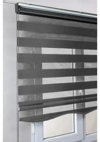 Bizden Perde Brillant Etekli Antrasit Zebra ve Düz Zebra Modelleri Karşılaştırması 2