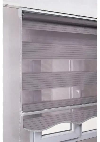 Bizden Perde Gri Renk Zebra Stor Perde ve Etekli Gri Pileli Model Karşılaştırması 1