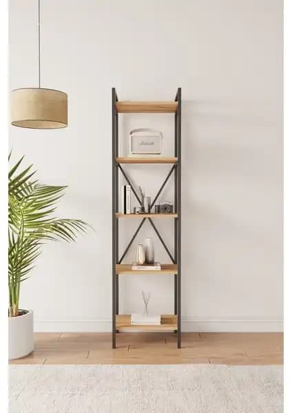 Bofigo 5 Raflı Metal Köşe Kitaplık ile Mobitopya Nilamu 45 cm Kitaplık Karşılaştırması 2
