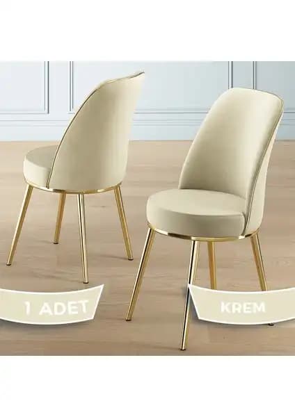 Canisa Pefa Serisi Gold ve Krom Kaplama Mutfak Sandalyeleri Karşılaştırması 1