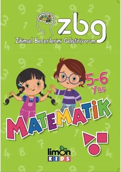 Çocuklar İçin Matematik ve Zihinsel Gelişimi Destekleyen Eğitim Seti: 5-6 Yaş
