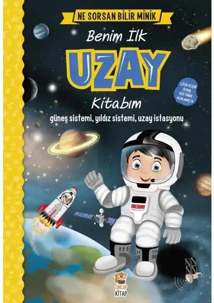Çocuklar İçin Uzay Temalı Eğitim ve Eğlence Kitabı