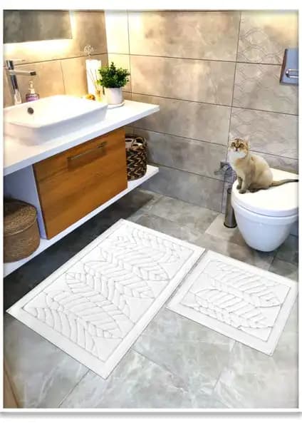 Cotton Crafty Vera ve Yaprak Banyo Paspas Setleri Karşılaştırması 2